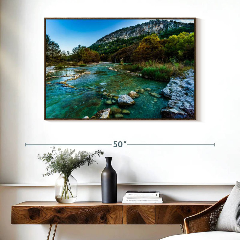Frio River, Cadre flottant noyer, 40 po x 27 po