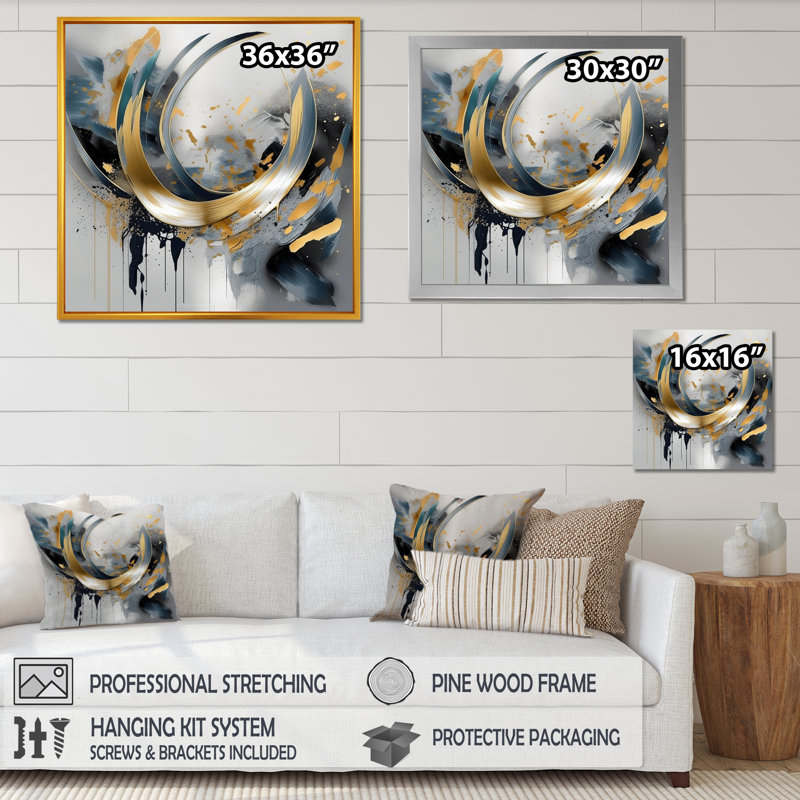 Soft Soft Marble Abstract IV - Impression sur toile de marbre abstrait, H 36 po x l 36 po x P 1,5 po, Toile tendue