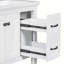 Base de meuble-lavabo simple 29,4 po seulement en blanc