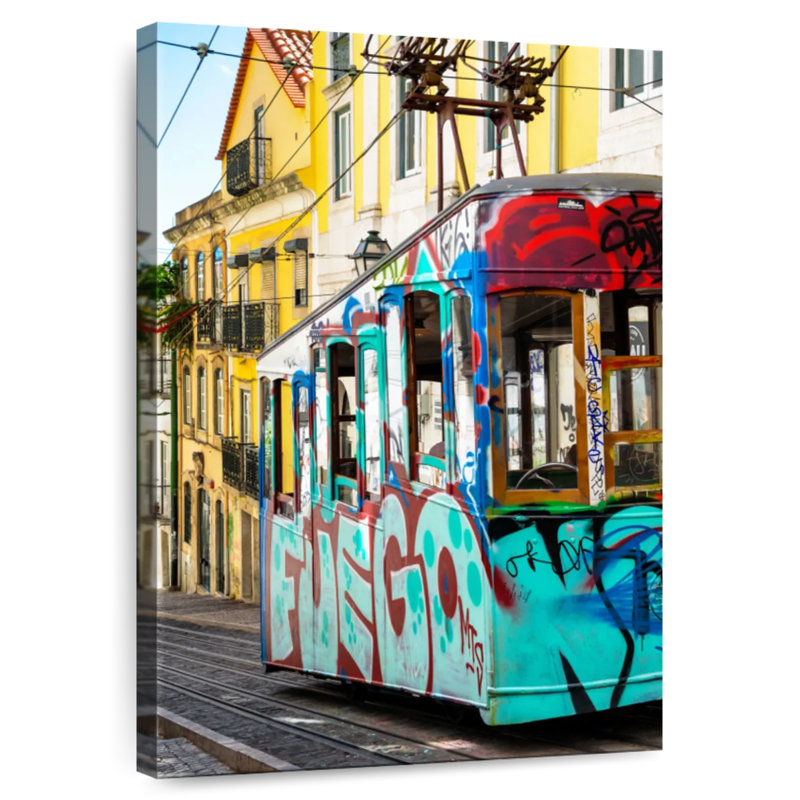 Mehar Graffiti Tramway Lisbon, 45" H x 30" W