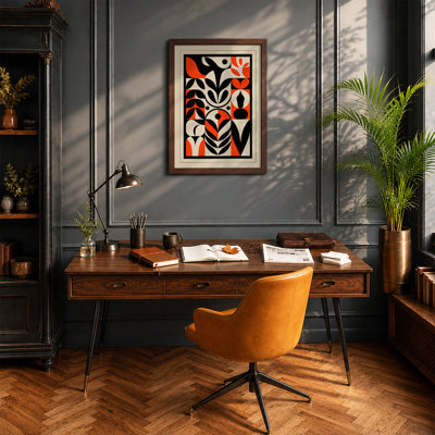 Botanical Deco Art Deco - Framed Print