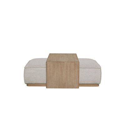 Marielle Upholstered Ottoman with Tray Table