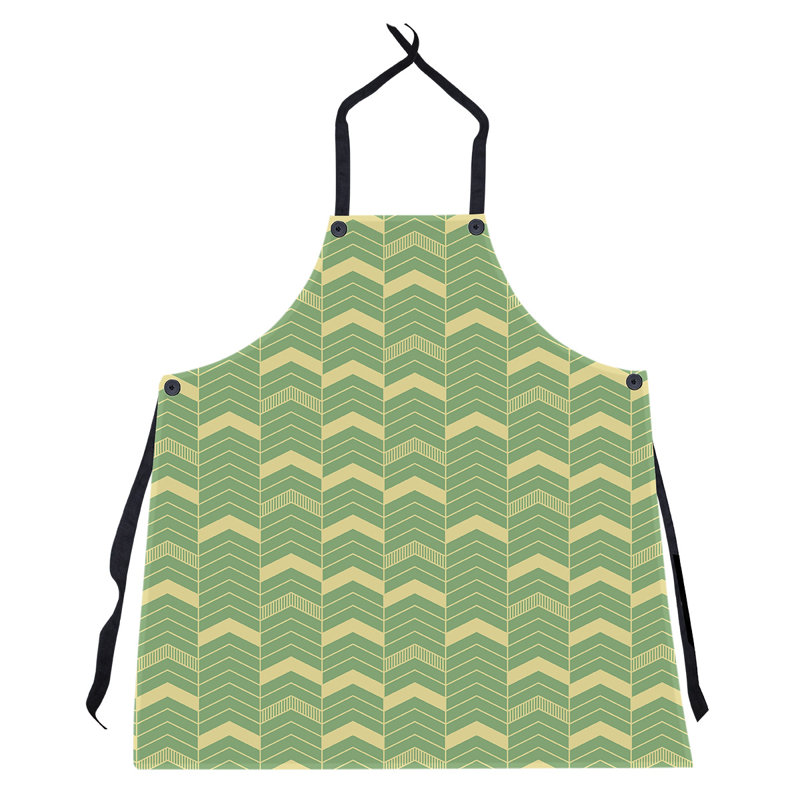Stephenie Bib Apron, Green/Yellow