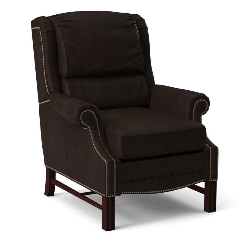 Alta Recliner, #9 Natural, Rio Mineral Genuine Leather, Mahogany