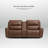 82.5" W Zero Gravity Double Width Genuine Leather Power Loveseat With Storage Console And Usb&type-c Charging-451449679