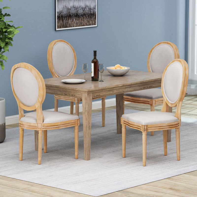 Chaises d'appoint rembourrées, Naturel, Beige