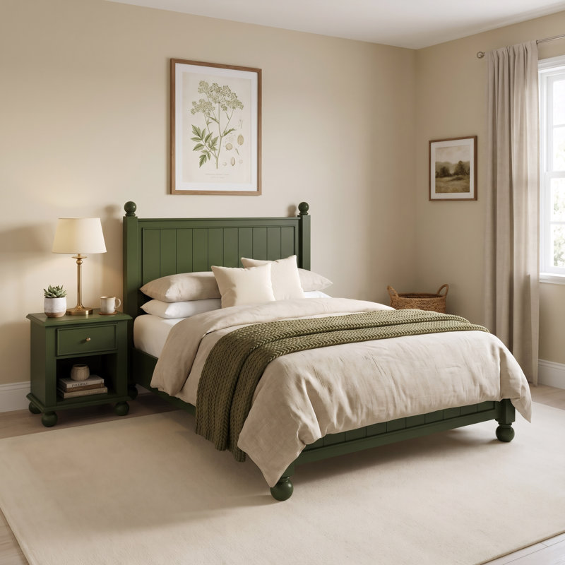 Harper Panel Bed, Queen, Juniper