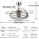 Ardle 42'''' 4 - Blade Led Invisible Ceiling Fan Light With Remote Control And Light Kit Included