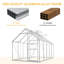 Serre en polycarbonate 6 pi x 12 pi avec cadre en aluminium