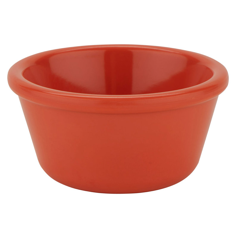 G.E.T. Melamine 12 Piece Ramekin / Soufflé Dish Bakeware Set, Orange