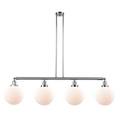 Luminaire suspendu linéaire à 4 lumières pour îlot de cuisine Antsje