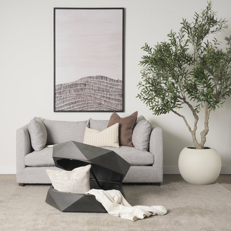 Table basse Malonne, Noir, H 15 po x l 36 po x L 36 po