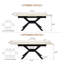 Table de salle à manger extensible Modern