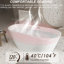 Baignoire autoportante ovale en acrylique, 59 pouces de long, blanc brillant, trop-plein et bonde escamotable, isolation à double paroi, facile à nettoyer, design moderne, forme ergonomique de trempage Ce / Inch, isolation pour