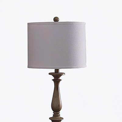 27.5" In Coastal Wood Effect Polyresin Table Lamp