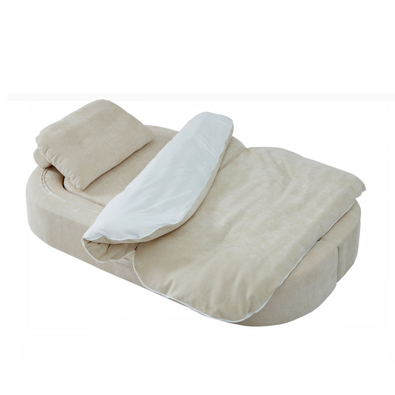 Canapé-lit convertible au sol avec coussin convertible