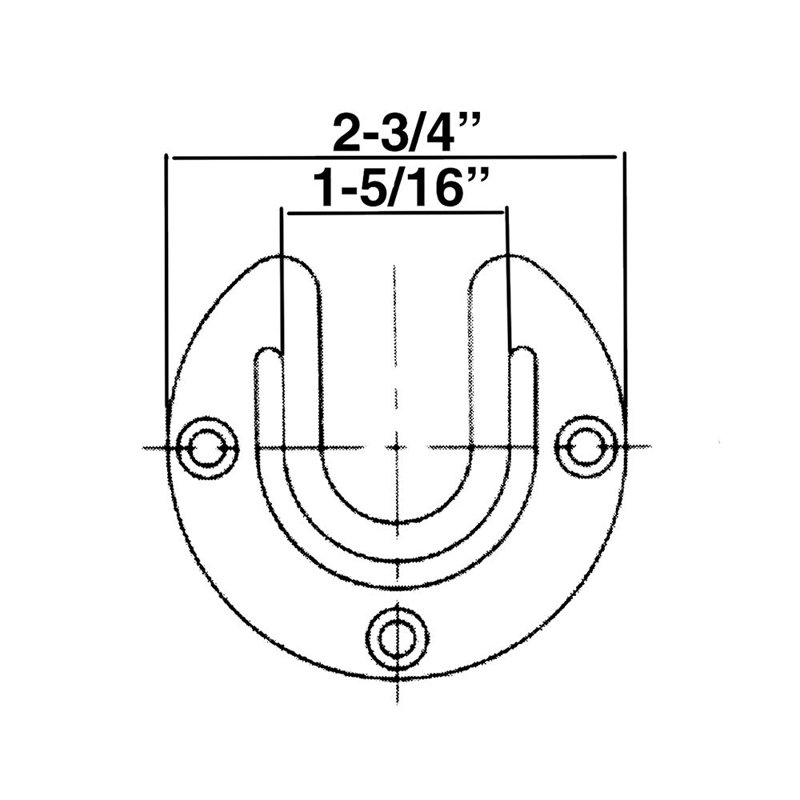  Ensemble de tringle de garde-robe en aluminium satiné de 48 po - 1-5 / 16 po de diamètre avec brides U & O et vis de fixation