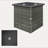 Square Outdoor End Table,Wicker Side Table With Umbrella Hole-1160563029