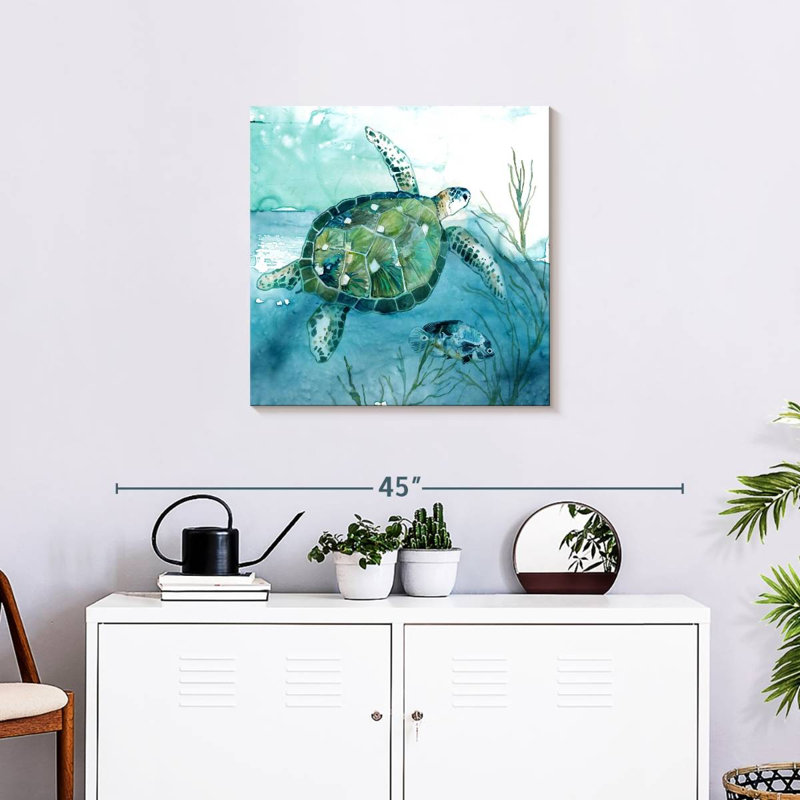 Tortue de mer Crowle Delray I, H 24 po x l 24 po
