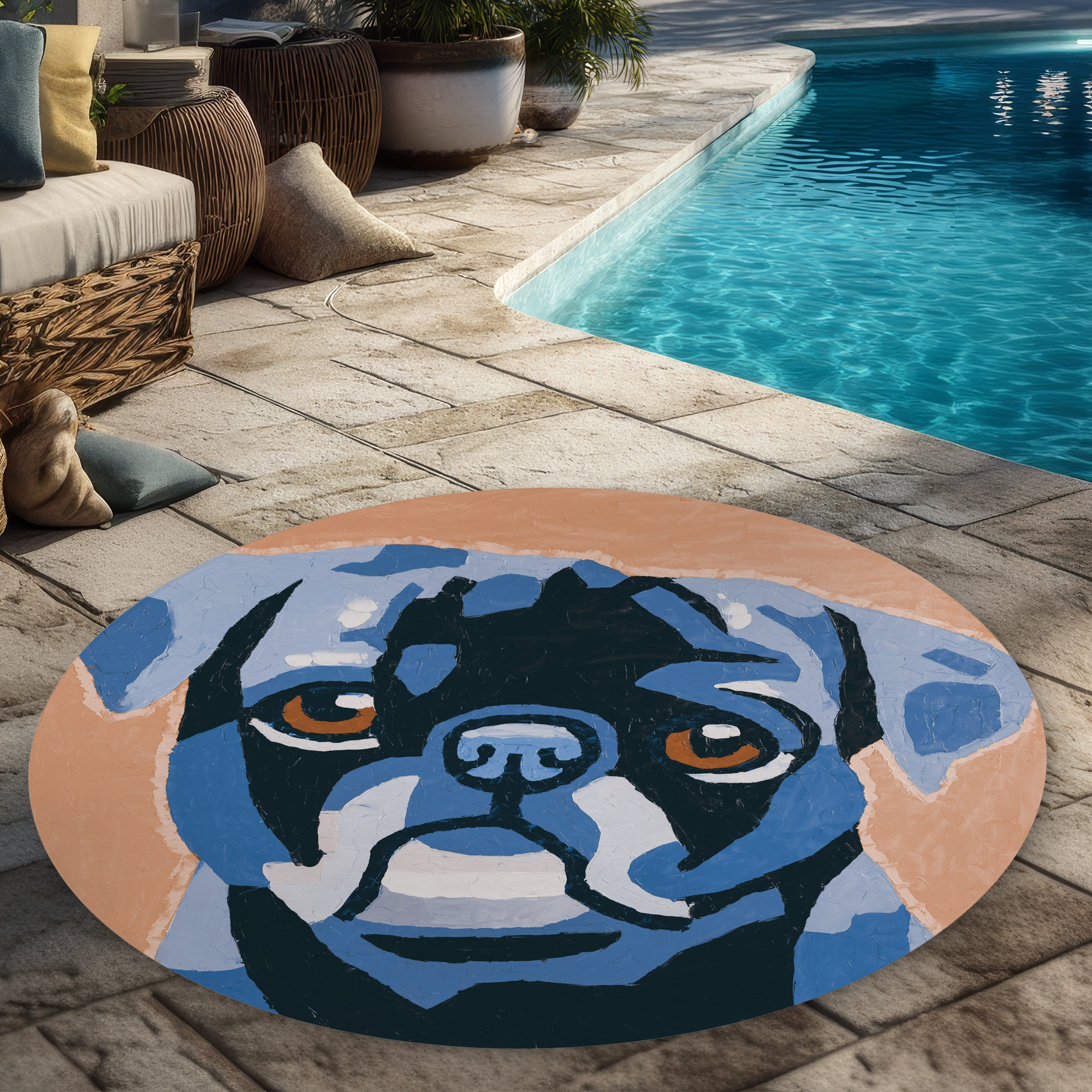 Begin Edition International Inc. Flash the pug | Bedroom Retro Round ...