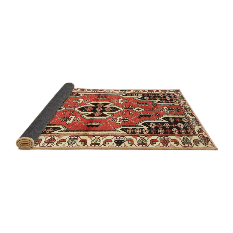 Tapis rouge à motif sud-ouest, Rond 8 pi