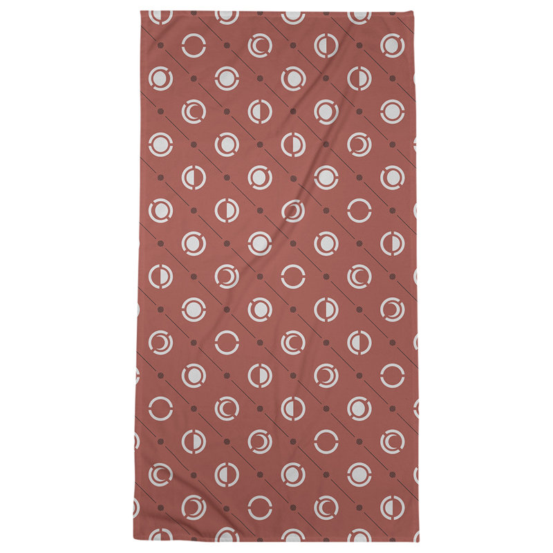 Serviette de bain Classic, Rouge / noir / gris clair