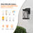 Black Outdoor Wall Lantern With Crackled Glass