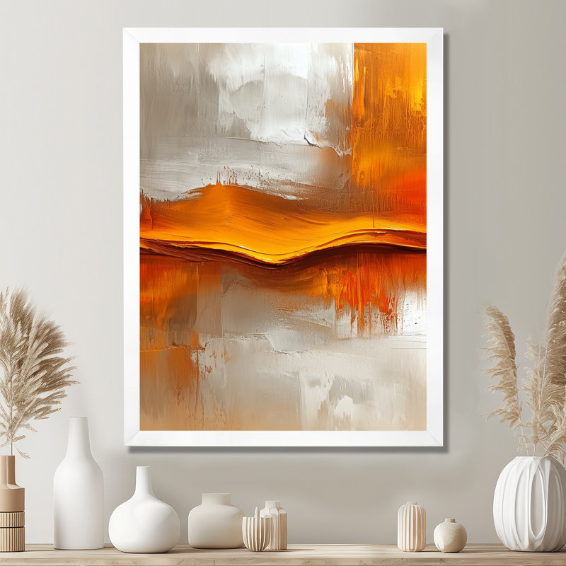 Ofelya - Paysages, art mural, salon, H 32 po x l 16 po, Reproduction encadrée d'une seule photo, Blanc