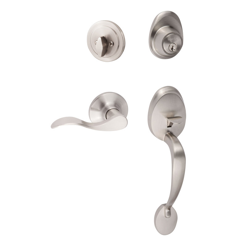 Ensemble de poignée Alta, Nickel satiné, Gauche, Levier Snowbird