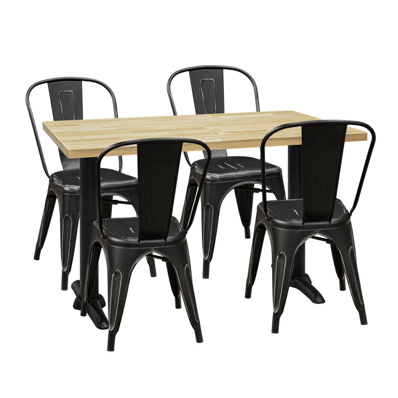 Table rectangulaire L 48 po x l 30 po Jessica, Naturel