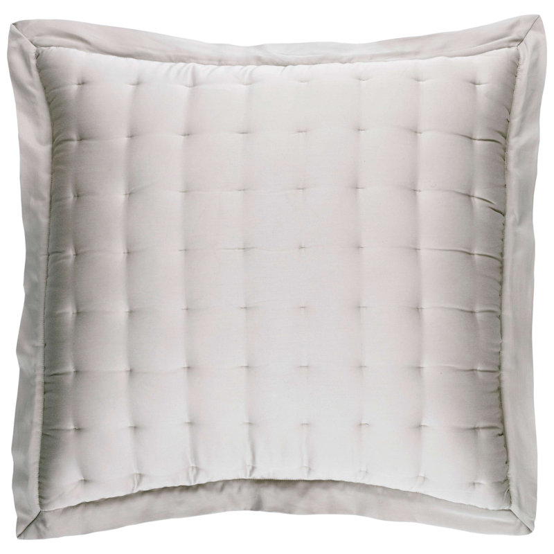 Taie décorative soyeuse, Européen, Gris
