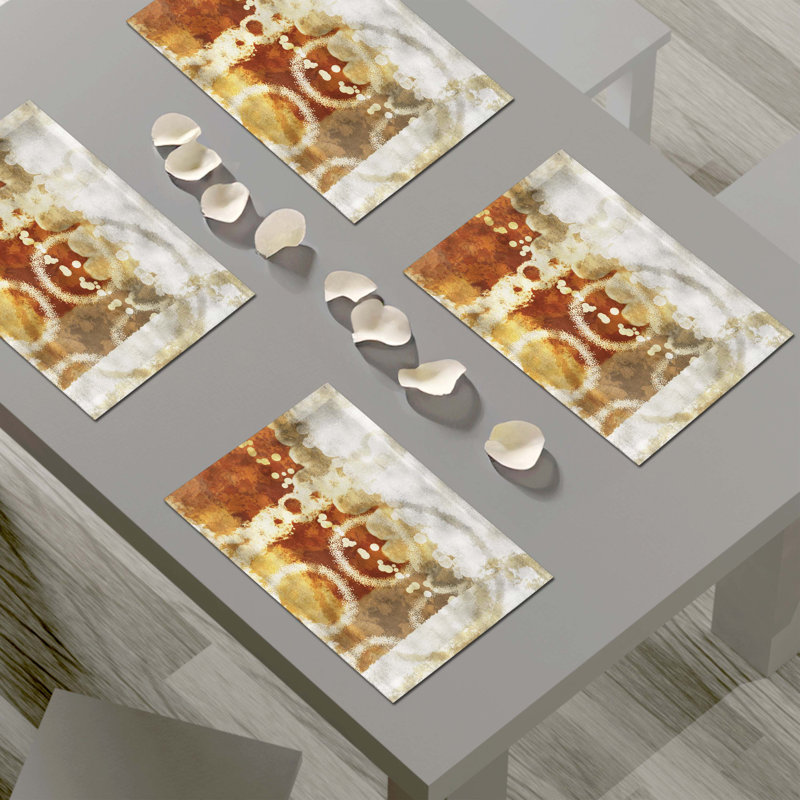 Polyester Abstract Rectangle Placemat