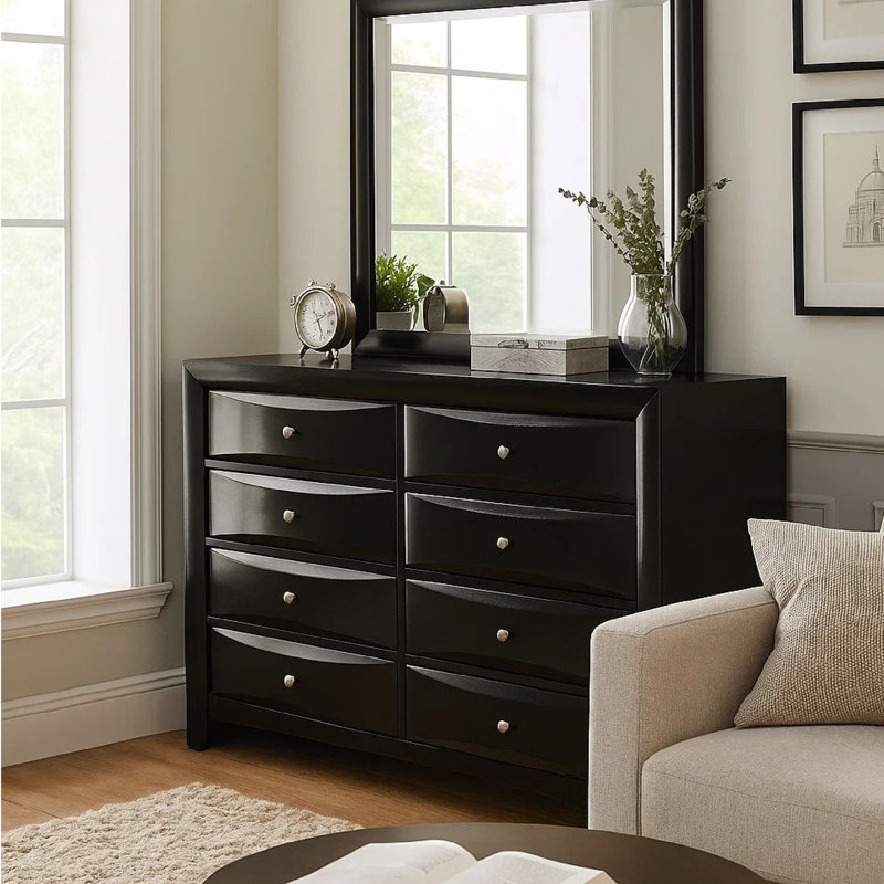 Commode double 8 tiroirs l 58,51 "