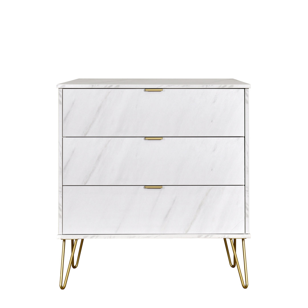 Fully Assembled Myakka 3 Drawer 76.5Cm W Chest of Drawers