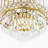 Everby 3-Light Empire Crystal Flush Mount Chandelier-641574036