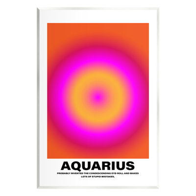 Drôle d'astrologie murale verseau par House of Lulu