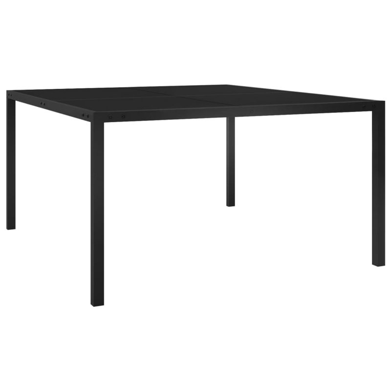 Lakechia Rectangular Metal Outdoor Dining Table , 130cm cm W 130cm cm D