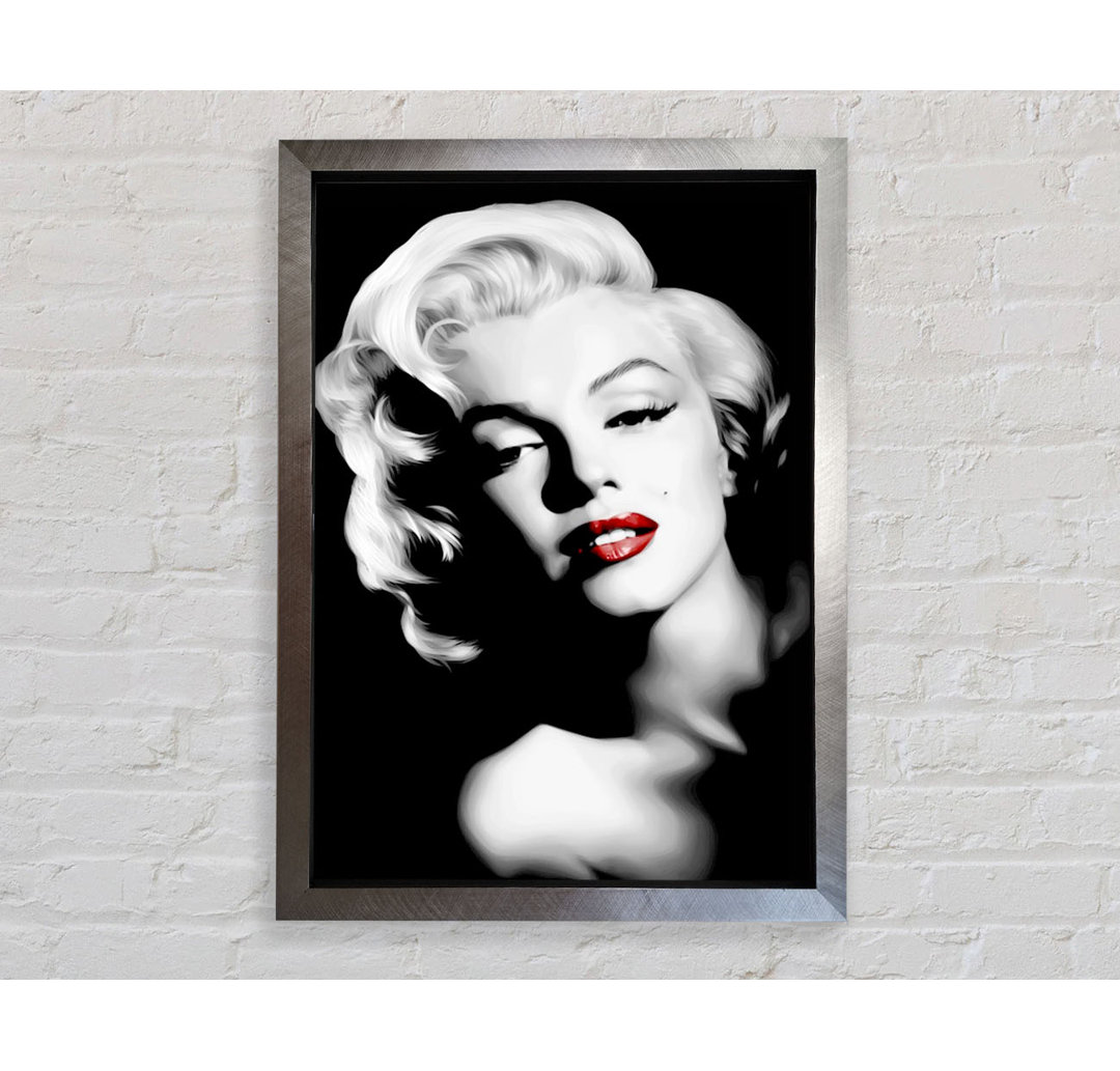 Marilyn Monroe Lippen Portrait - Druck