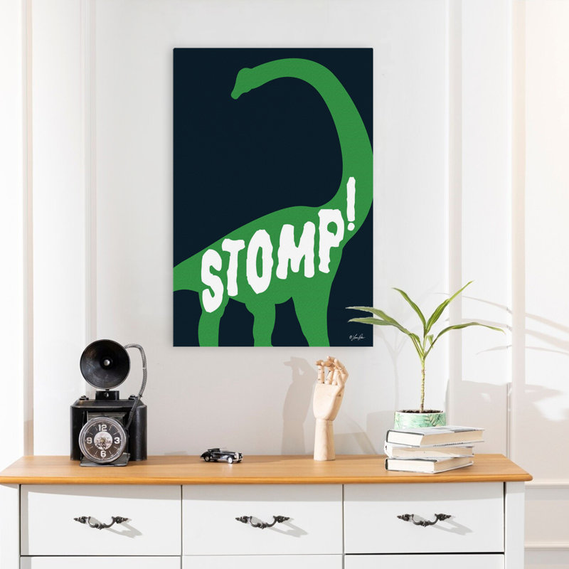 Stomp! - Art contemporain Sauropod vert, H 24 po x l 16 po