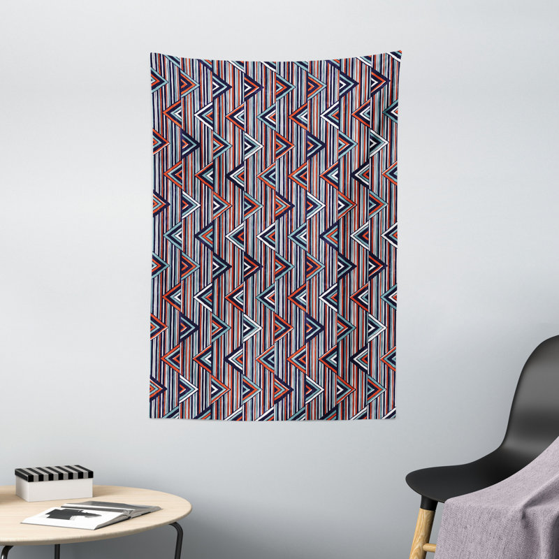 Tapisserie tribale en polyester, H 60 po x l 40 po