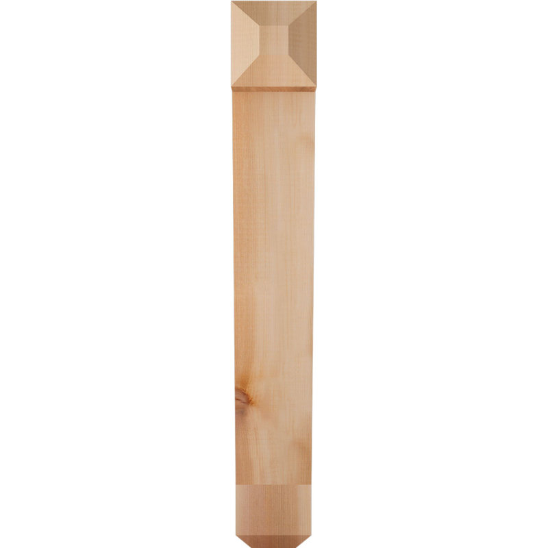 Support pour artisan traditionnel, Cèdre rouge de l'Ouest (lisse), H 28 po x l 4 po x P 16 po