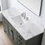 Plateau de meuble-lavabo simple 61 po avec trous pour robinet de lavabo