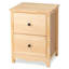 Table de chevet en pin massif avec finition peinte 2 tiroirs l 17,7 po-2054123617