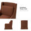 Fauteuil décoratif pivotant avec coussin lombaire l 29,5 po Claudio-815590144-815722988
