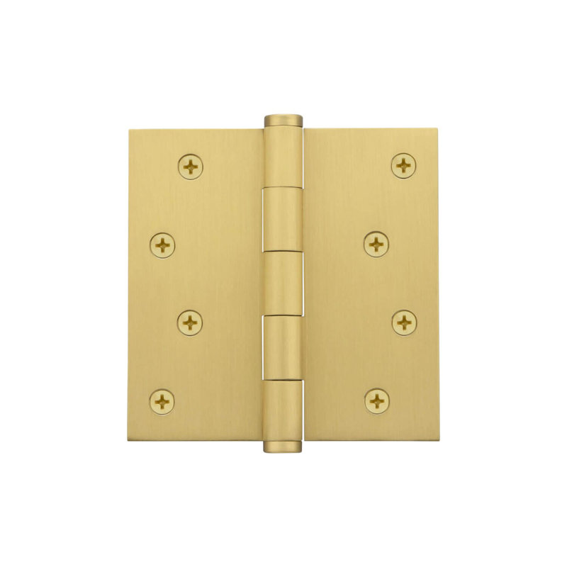 4'' x 4'' Brass Butt Bearing Hinge