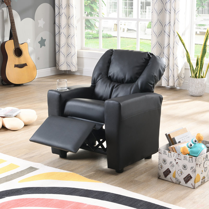 Fauteuil inclinable pour enfants, pour le salon, Noir