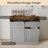 Havant Double Tilt Out Trash Cabinet 20 Gallons Wooden Free Standing(Not include trash can)-95099497