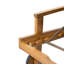 Chaise longue réglable en bois avec housse de coussin bleue - Le confort rencontre le tissu