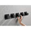 Robinet de douche - 3/4 po en métal coulé, contrôle de volume réglable avec poignée en laiton, résistance à la corrosion, antirouille, noir mat, poignée de réglage simple, installation facile