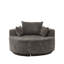 Fauteuil rond à compression de 55 po avec dossier rembourré et assise profonde-985195135